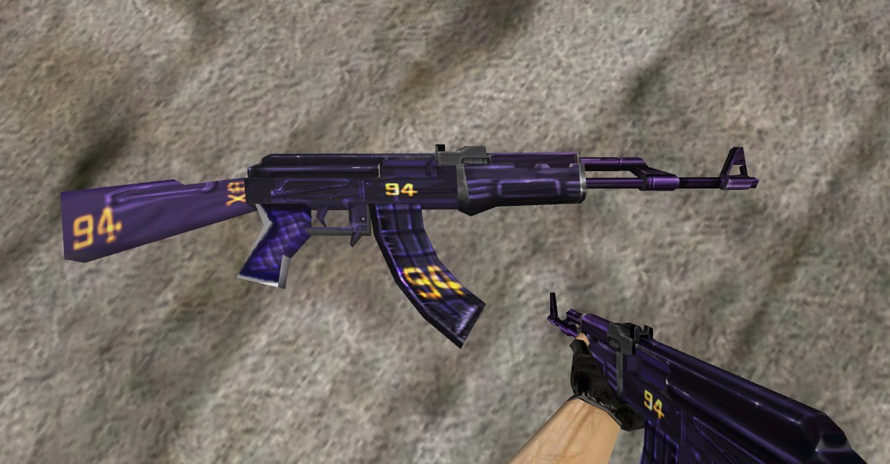 Модель AK-47 «Purple 94» для CS 1.6